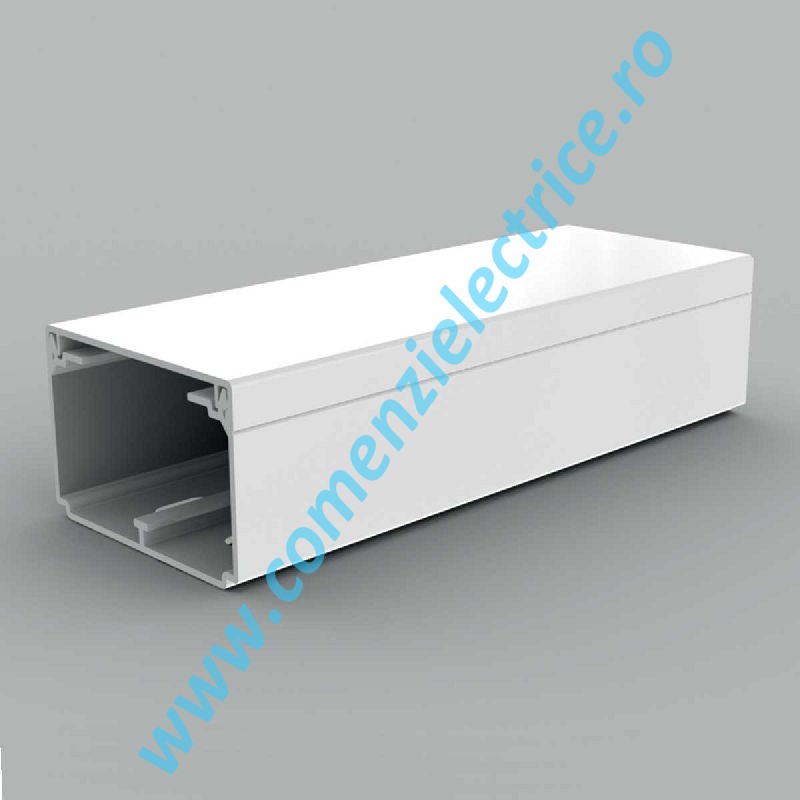 Canal cablu PVC+capac, margini drepte, 60x40, alb, Kopos 